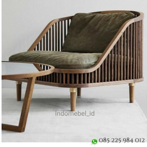 Sofa Lounge Chair Jari Kayu Jati Murah - Indomebel.id