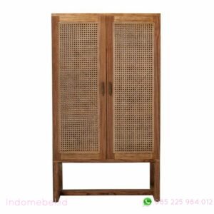  Lemari  Minimalis Rotan  Asli Indomebel id